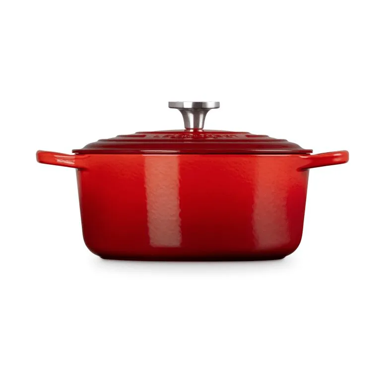 Le Creuset Signature gjutjärn rund gryta, Cerise, 4,2 L Le Creuset