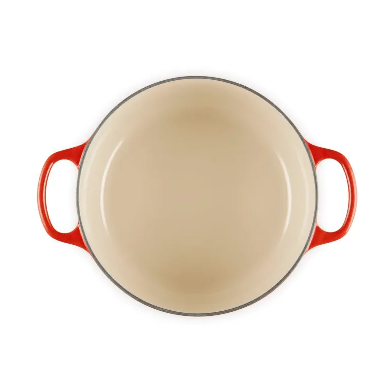 Le Creuset Signature gjutjärn rund gryta, Cerise, 4,2 L Le Creuset