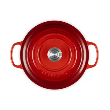 Le Creuset Signature gjutjärn rund gryta - Cerise, 5,3 L - Le Creuset