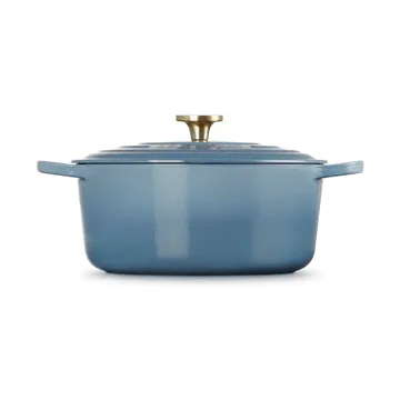 Le Creuset Signature gjutjärn rund gryta - Chambray, 6,7 L - Le Creuset