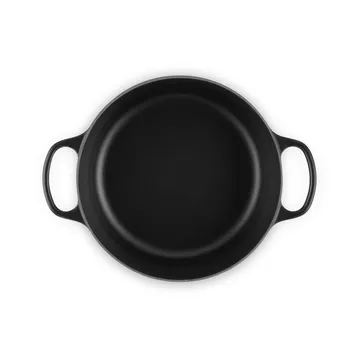 Le Creuset Signature gjutjärn rund gryta - Matte Black, 5,3 L - Le Creuset