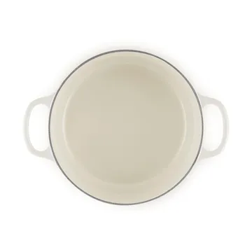 Le Creuset Signature gjutjärn rund gryta - Meringue, 5,3 L - Le Creuset