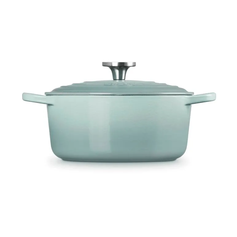 Le Creuset Signature gjutjärn rund gryta, Sea Salt, 4,2 L Le Creuset