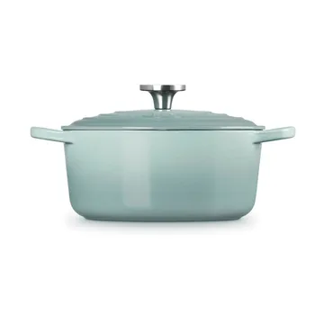 Le Creuset Signature gjutjärn rund gryta - Sea Salt, 4,2 L - Le Creuset