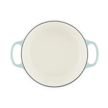 Le Creuset Signature gjutjärn rund gryta - Sea Salt, 4,2 L - Le Creuset