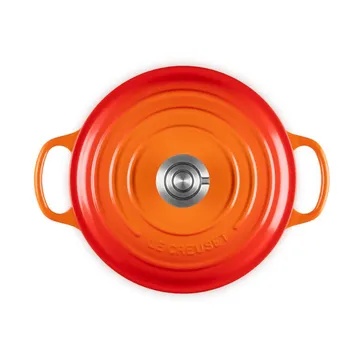 Le Creuset Signature gjutjärn rund gryta - Volcanic, 4,2 L - Le Creuset