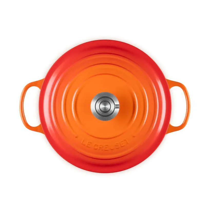 Le Creuset Signature gjutjärn rund gryta, Volcanic, 5,3 L Le Creuset