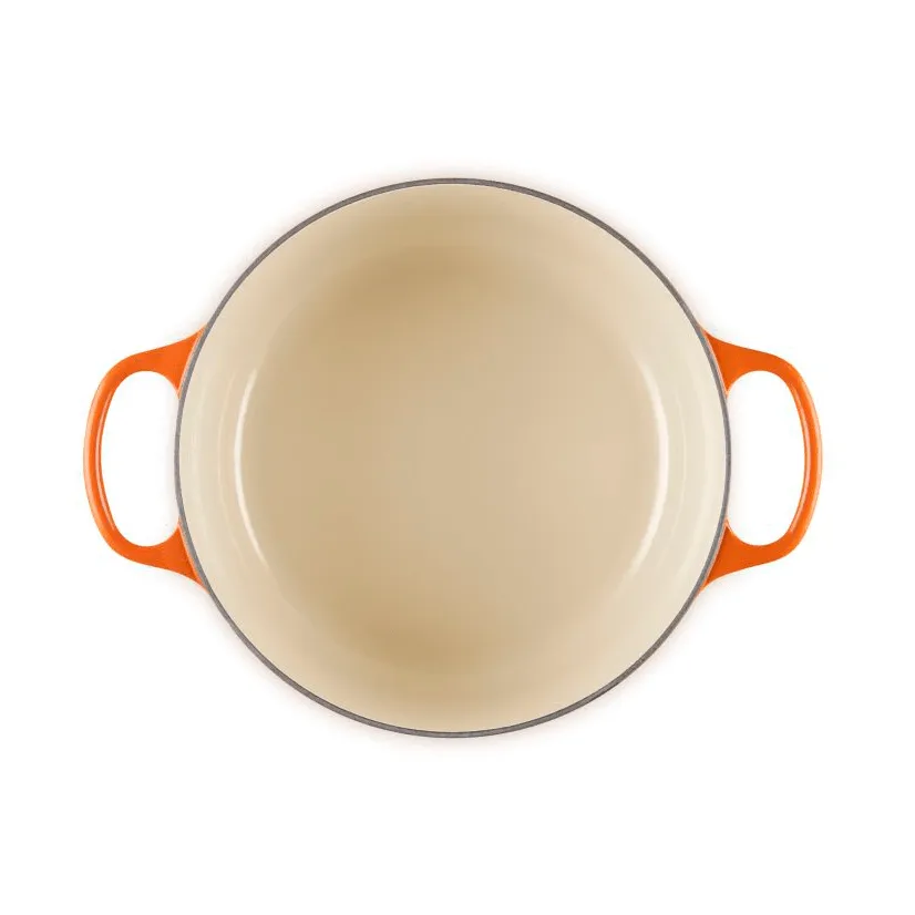 Le Creuset Signature gjutjärn rund gryta, Volcanic, 5,3 L Le Creuset