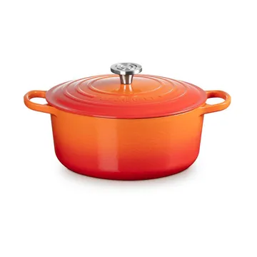 Le Creuset Signature gjutjärn rund gryta - Volcanic, 6,7 L - Le Creuset