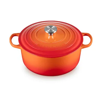 Le Creuset Signature gjutjärn rund gryta - Volcanic, 6,7 L - Le Creuset