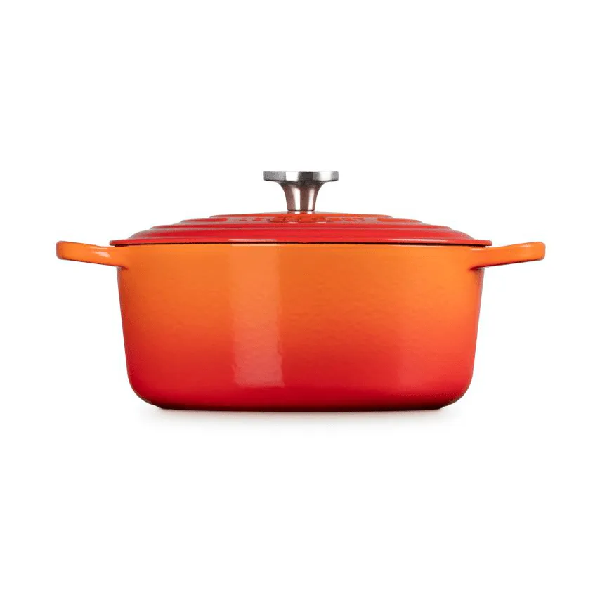 Le Creuset Signature gjutjärn rund gryta, Volcanic, 6,7 L Le Creuset