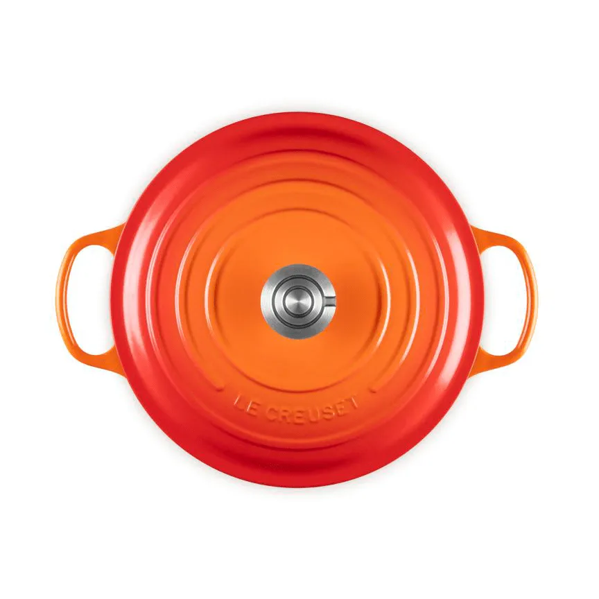 Le Creuset Signature gjutjärn rund gryta, Volcanic, 6,7 L Le Creuset