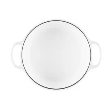 Le Creuset Signature gjutjärn rund gryta - White, 4,2 L - Le Creuset