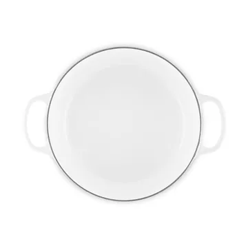Le Creuset Signature gjutjärn rund gryta - White, 6,7 L - Le Creuset