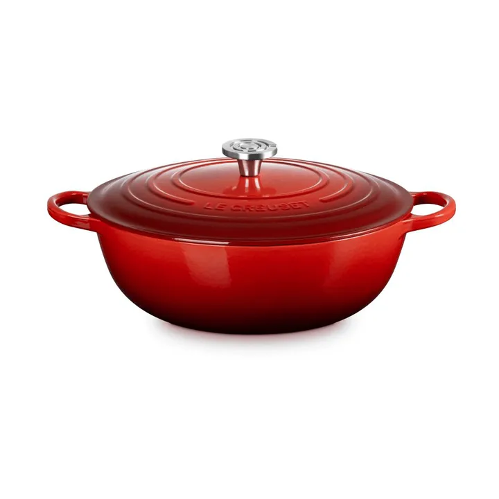 Le Creuset Signature gjutjärn stekgryta - Cerise, 7 L - Le Creuset