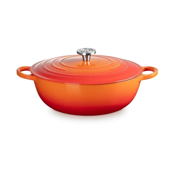 Le Creuset Signature gjutjärn stekgryta - Volcanic, 7 L - Le Creuset