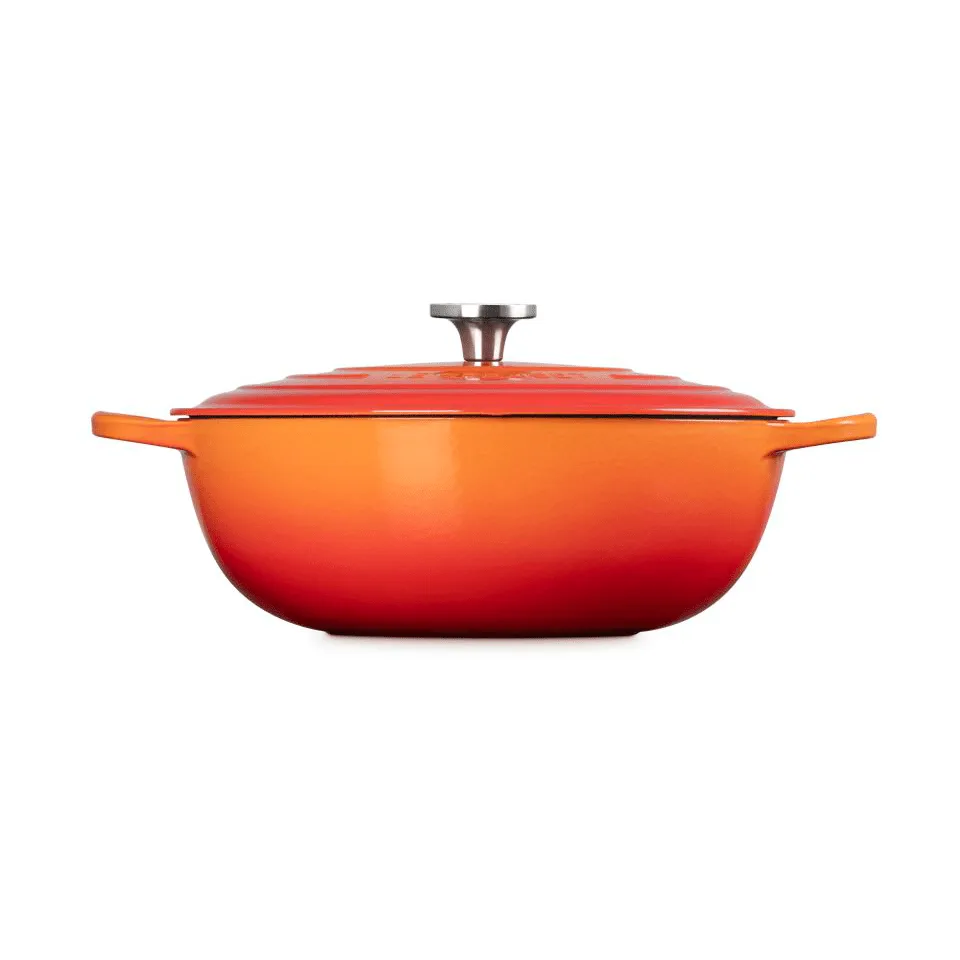 Le Creuset Signature gjutjärn stekgryta, Volcanic, 7 L Le Creuset