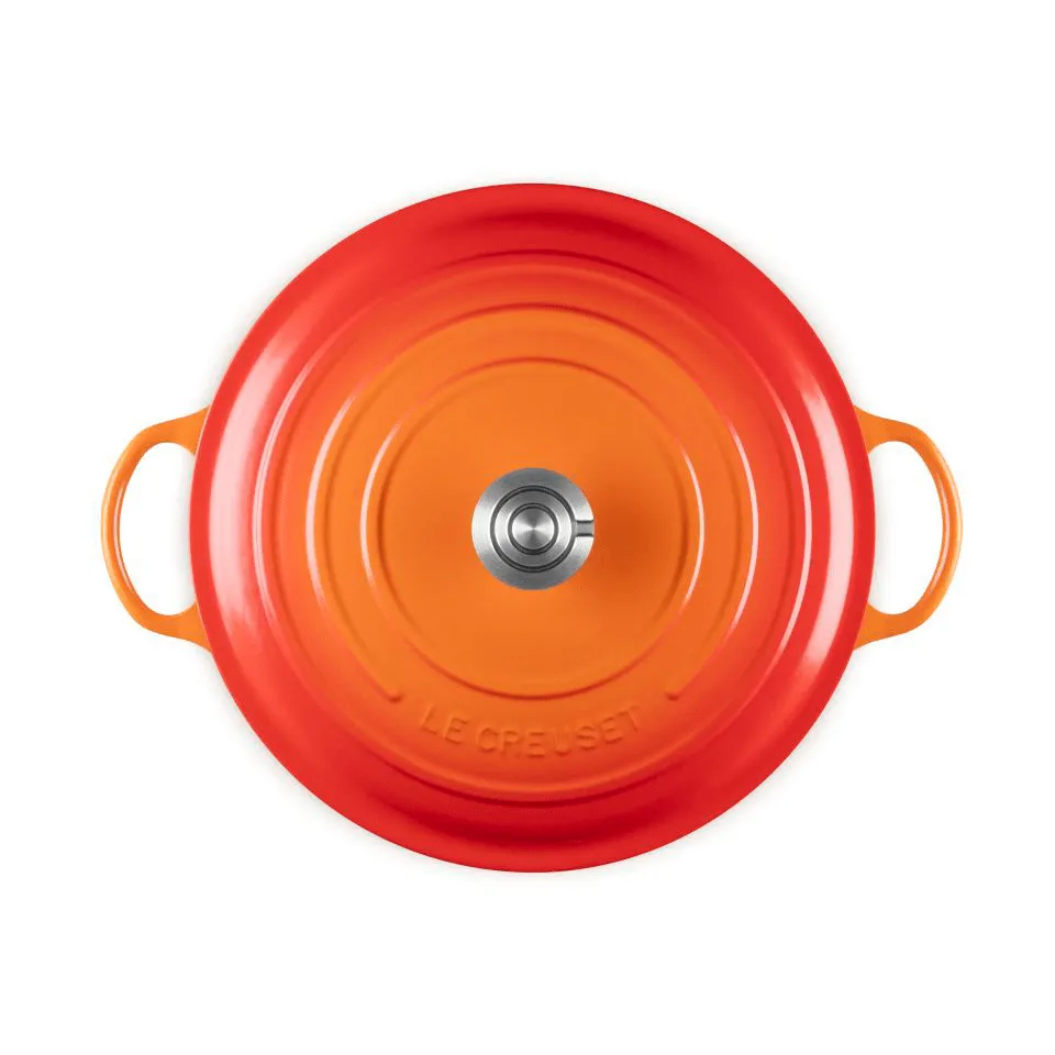 Le Creuset Signature gjutjärn stekgryta, Volcanic, 7 L Le Creuset