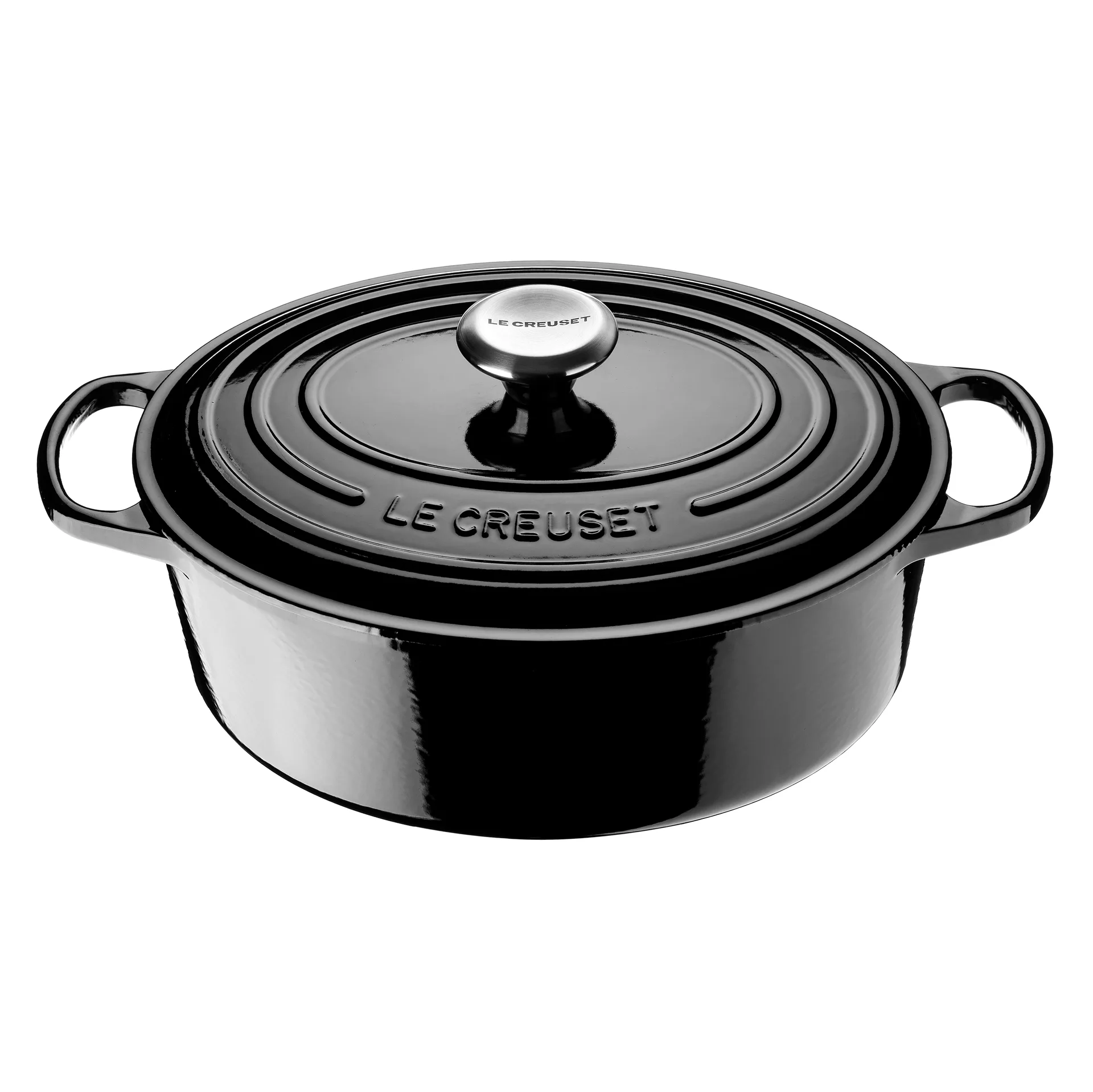 Le Creuset Signature oval gryta 4,1 l, Black Le Creuset