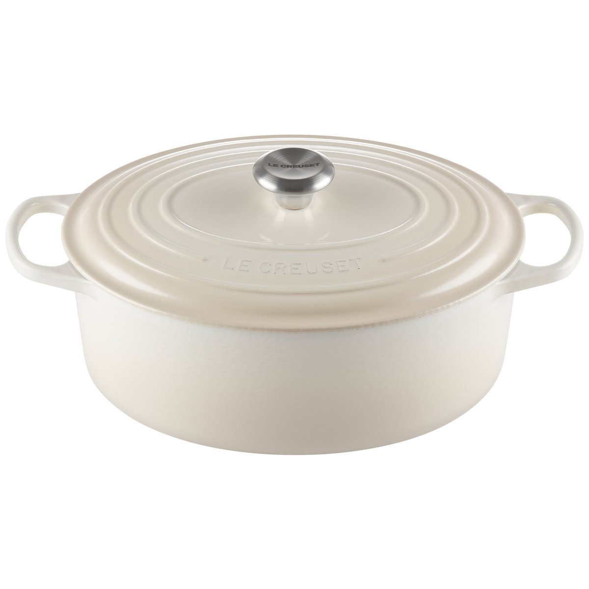 Le Creuset Signature oval gryta 6,3 l Meringue | Skandinavisk Design | Grytor | Beige