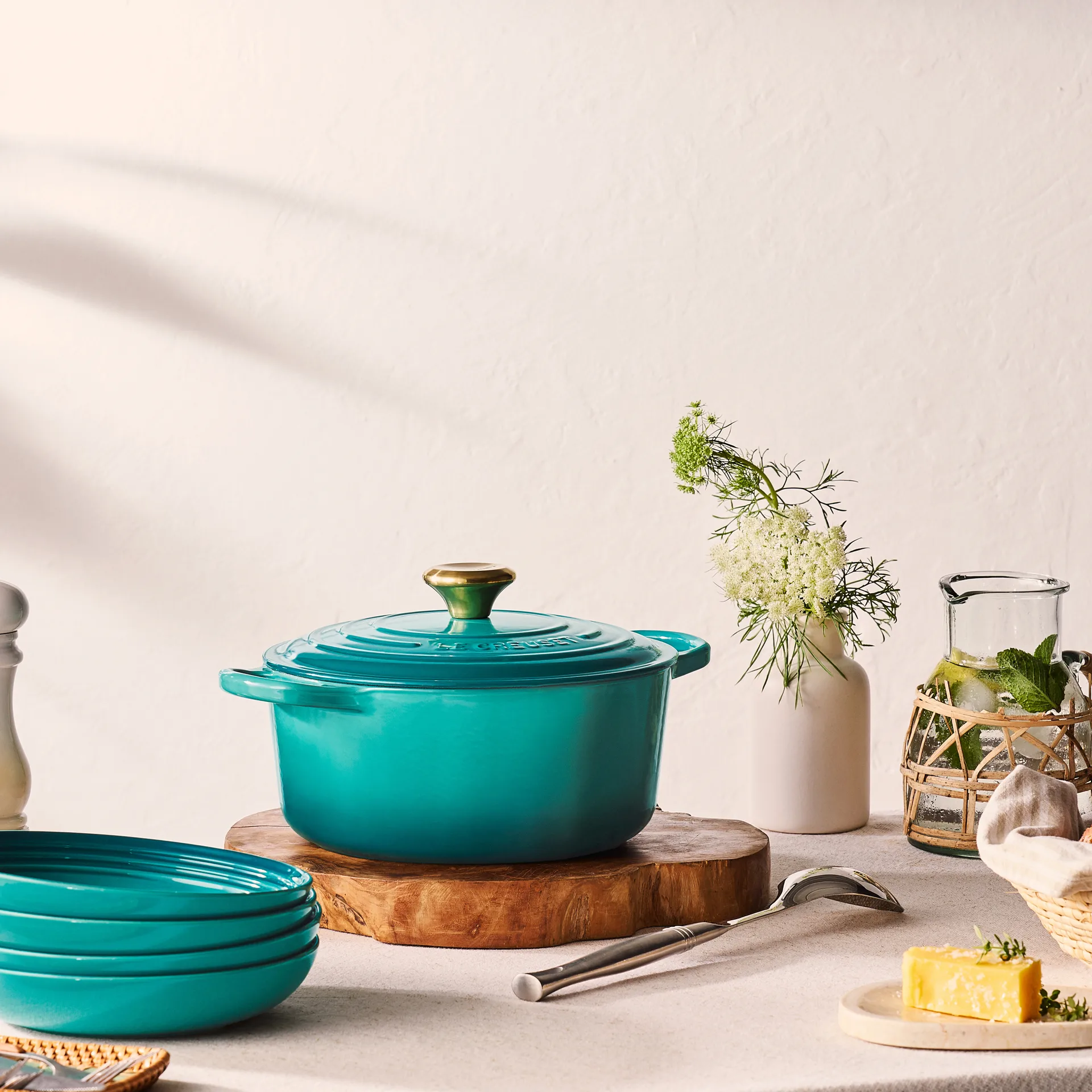 Le Creuset Signature pastatallrik 22 cm, Bleu Riviera Le Creuset