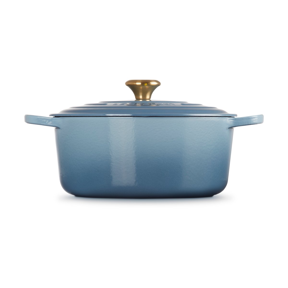 Le Creuset Signature rund gryta 6,7 l Chambray | Skandinavisk Design | Grytor | Blå