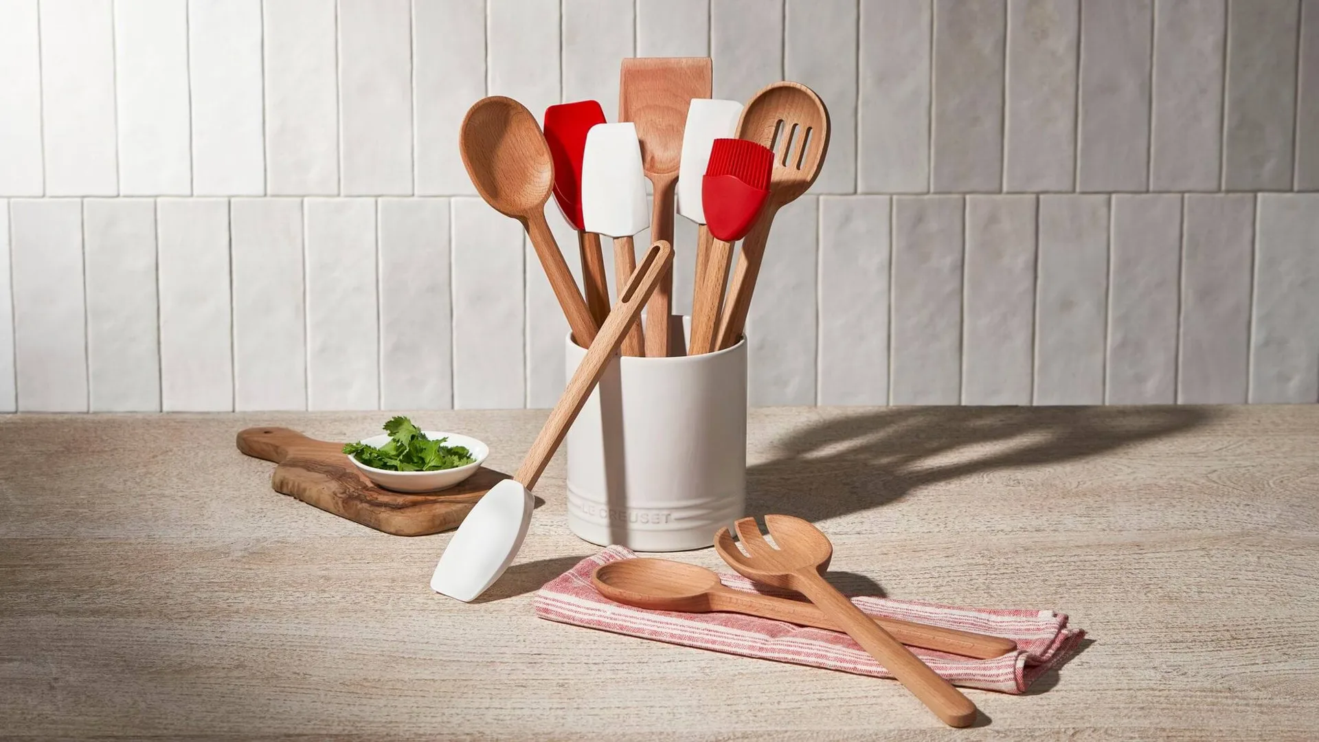 Le Creuset Signature slickepott, White, medium Le Creuset