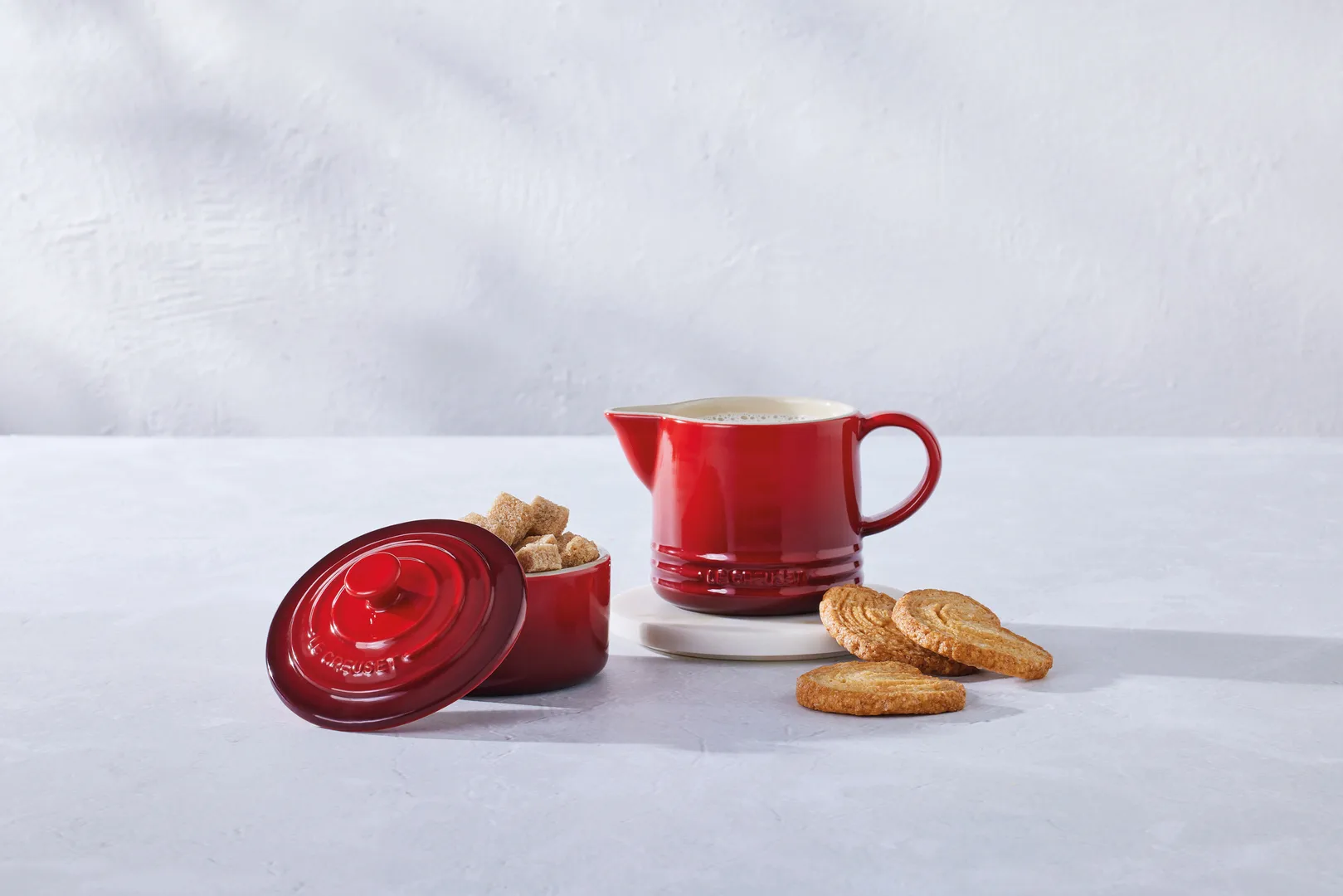 Le Creuset Signature socker- & mjölkset, Cerise Le Creuset