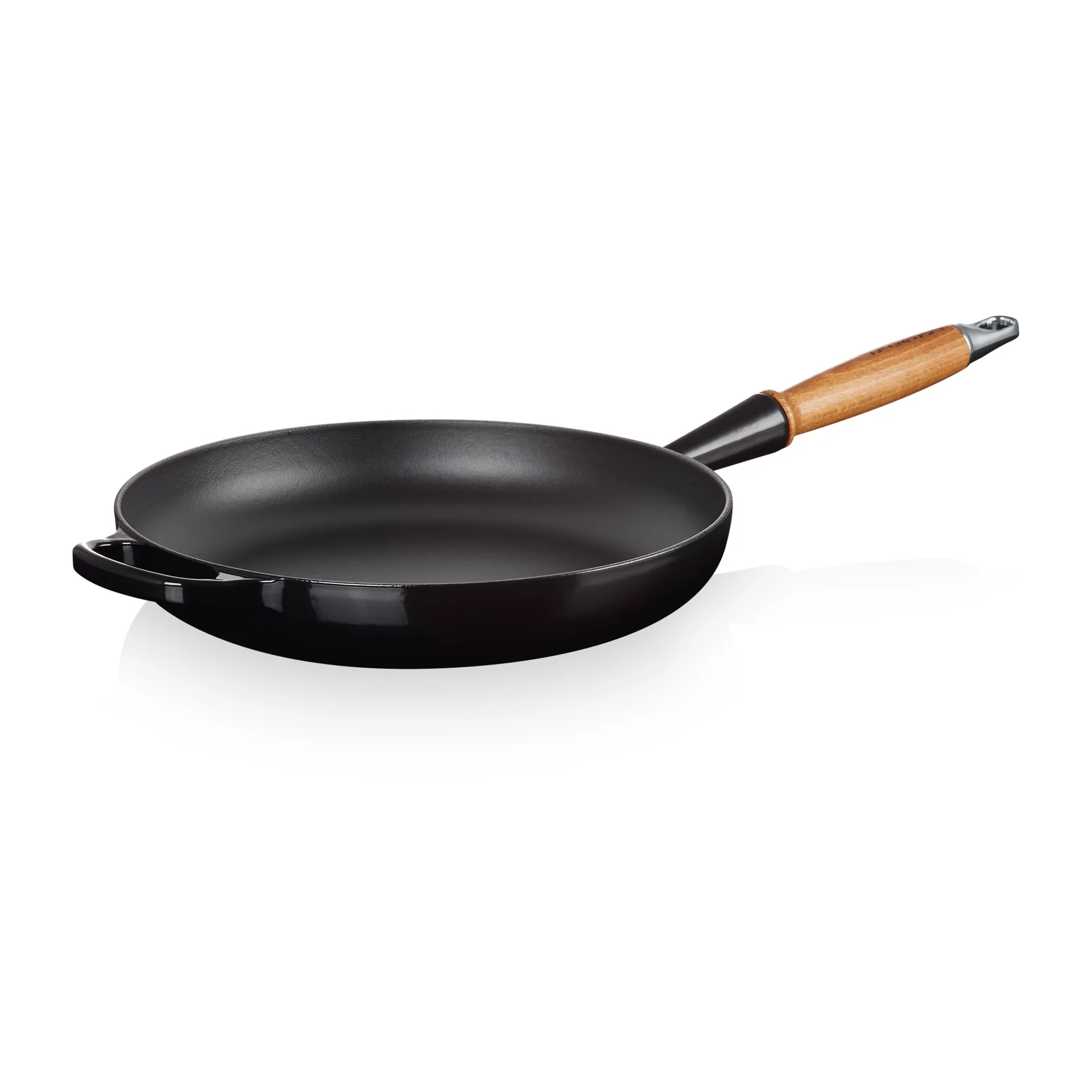 Le Creuset Signature stekpanna trähandtag 28 cm, Black Onyx Le Creuset