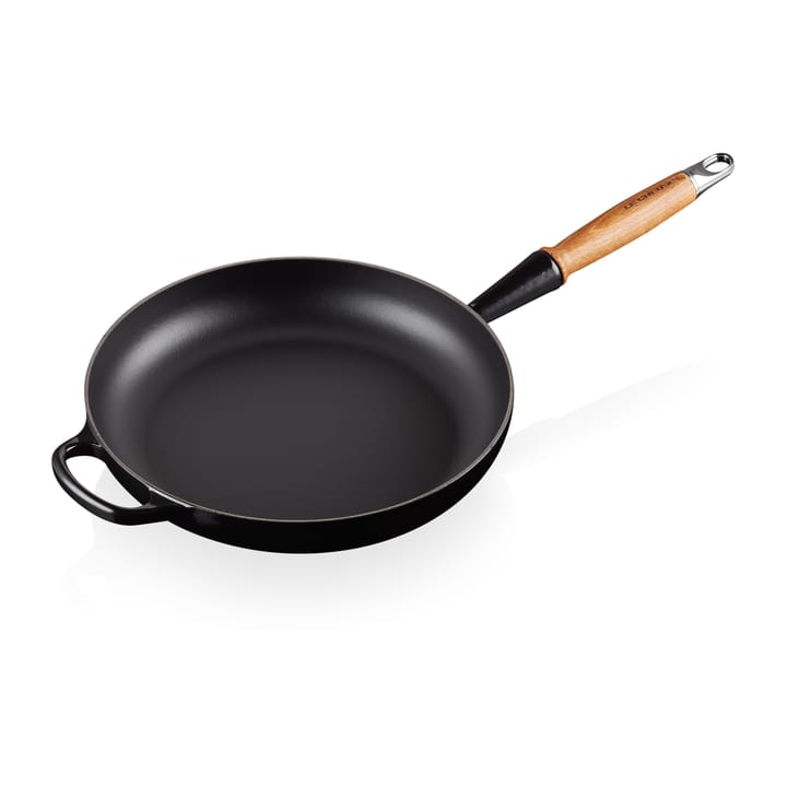 Le Creuset Signature stekpanna trähandtag 28 cm - Black Onyx - Le Creuset