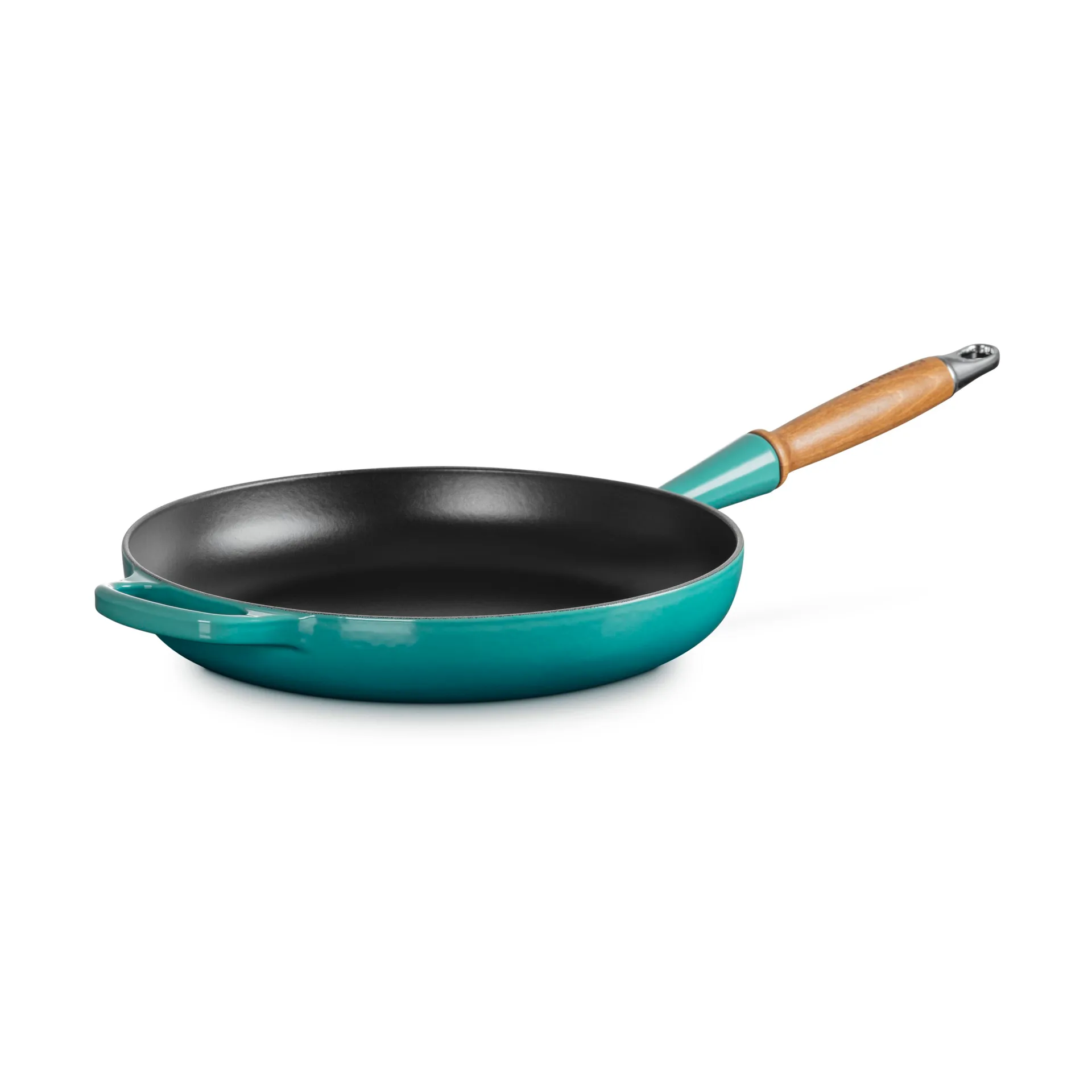 Le Creuset Signature stekpanna trähandtag 28 cm, Bleu Riviera Le Creuset