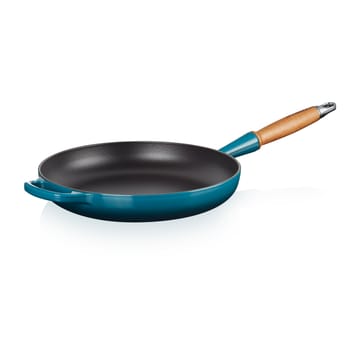 Le Creuset Signature stekpanna trähandtag 28 cm - Deep Teal - Le Creuset