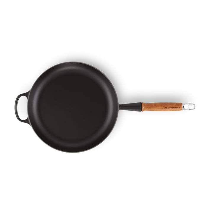 Le Creuset Signature stekpanna trähandtag 28 cm - Matte Black - Le Creuset