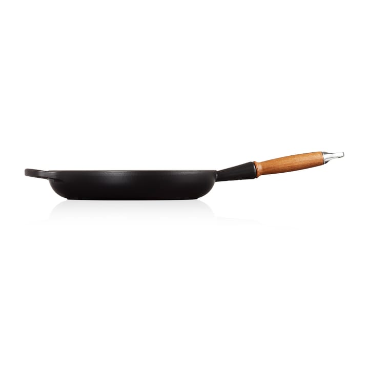 Le Creuset Signature stekpanna trähandtag 28 cm - Matte Black - Le Creuset