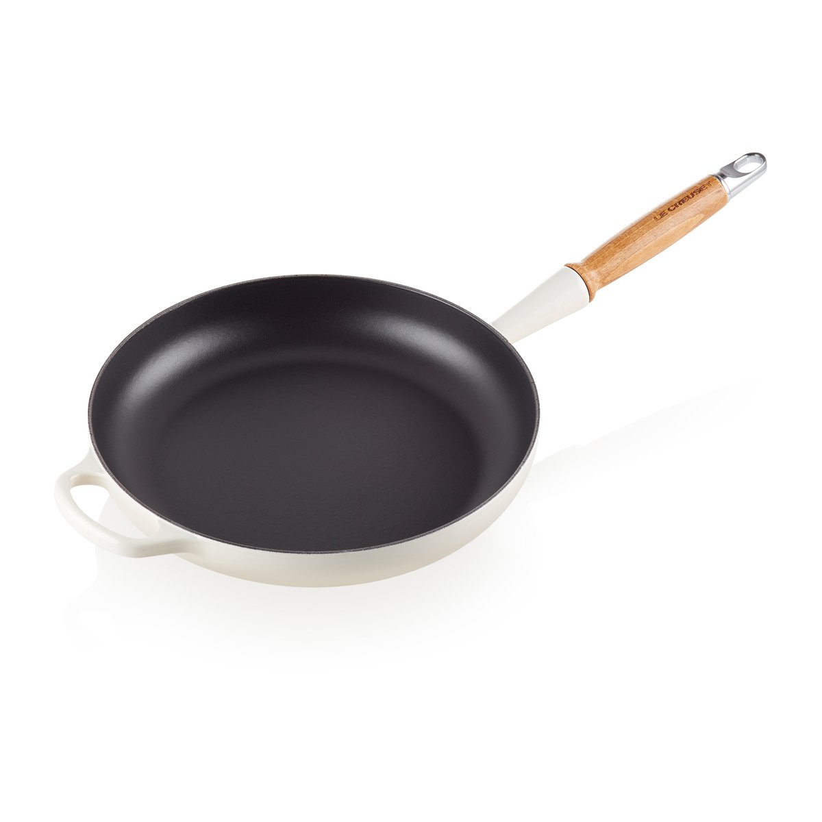 Le Creuset Signature stekpanna trähandtag 28 cm Meringue