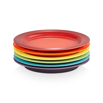 Le Creuset Signature tallrik 22 cm 6-pack - Rainbow - Le Creuset