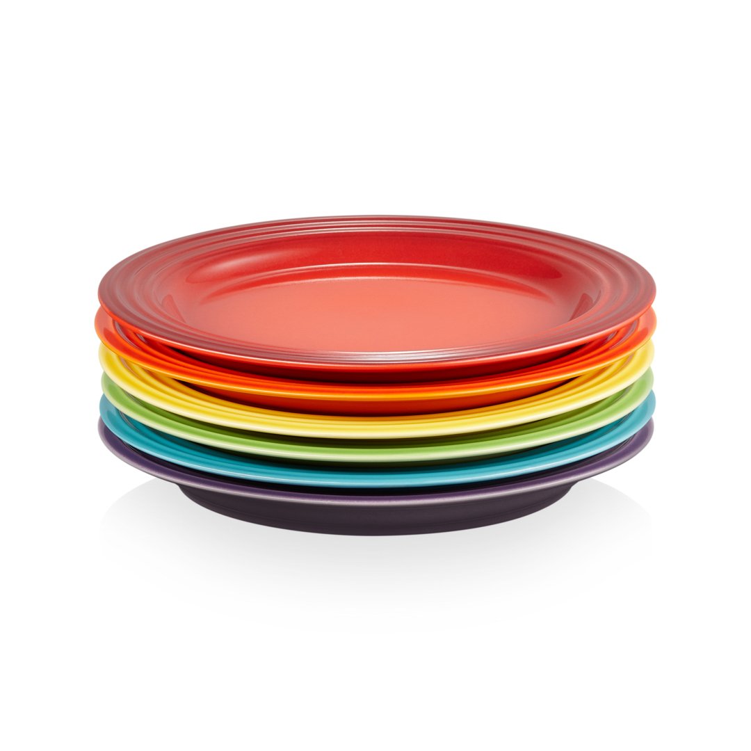 Le Creuset Signature tallrik 22 cm 6-pack Rainbow | Skandinavisk Design | Assietter | Multi