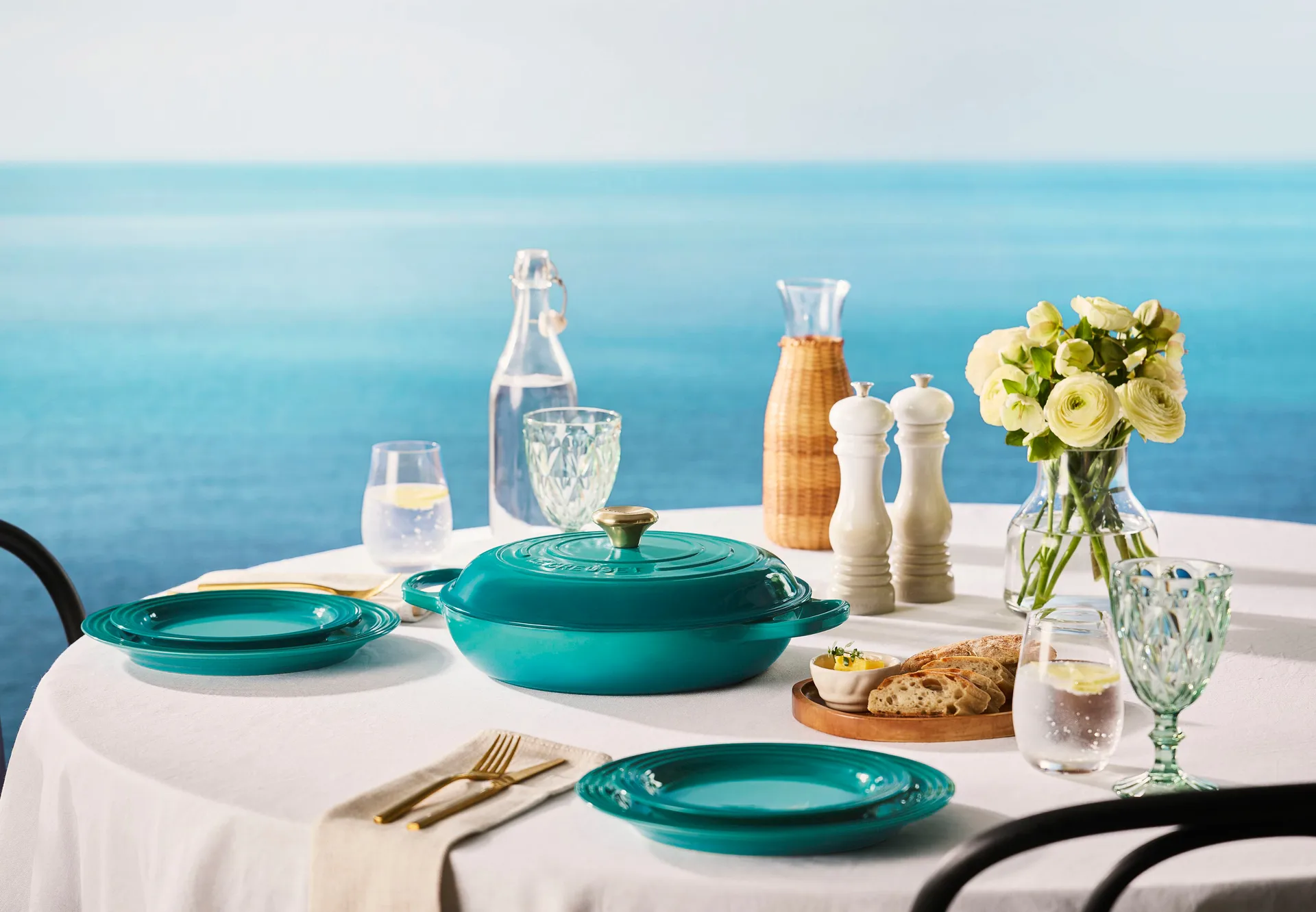 Le Creuset Signature tallrik 27 cm, Bleu Riviera Le Creuset