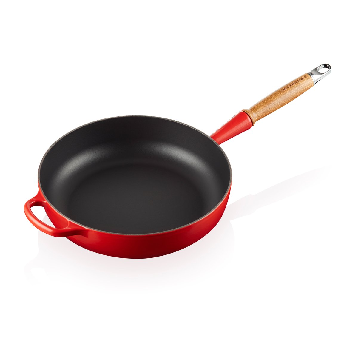 Le Creuset Signature traktörpanna trähandtag 28 cm Cerise