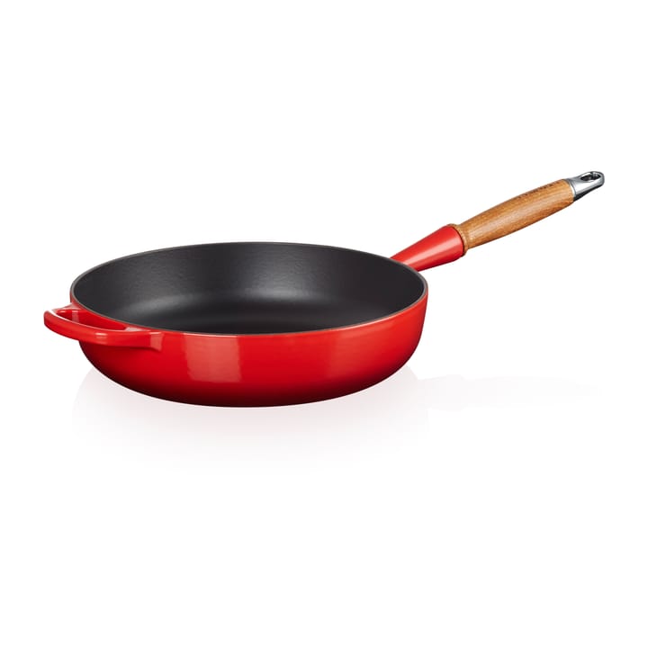 Le Creuset Signature traktörpanna trähandtag 28 cm, Cerise Le Creuset