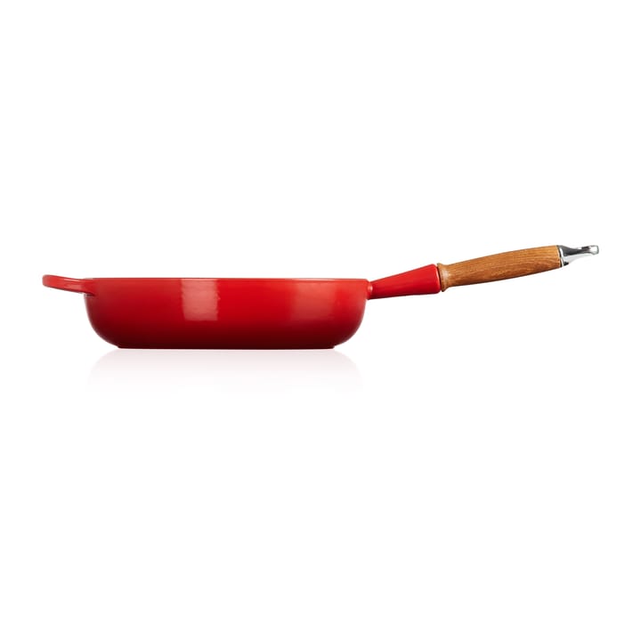 Le Creuset Signature traktörpanna trähandtag 28 cm, Cerise Le Creuset