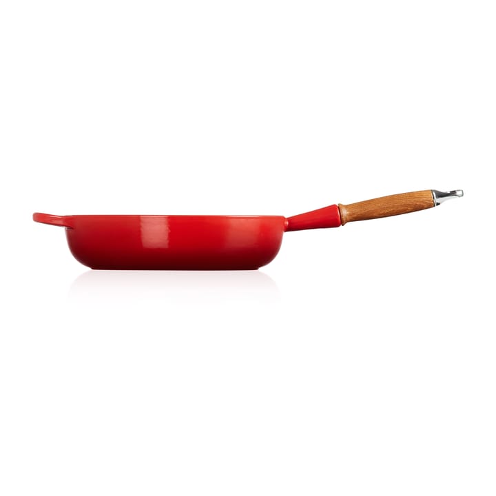 Le Creuset Signature traktörpanna trähandtag 28 cm - Cerise - Le Creuset