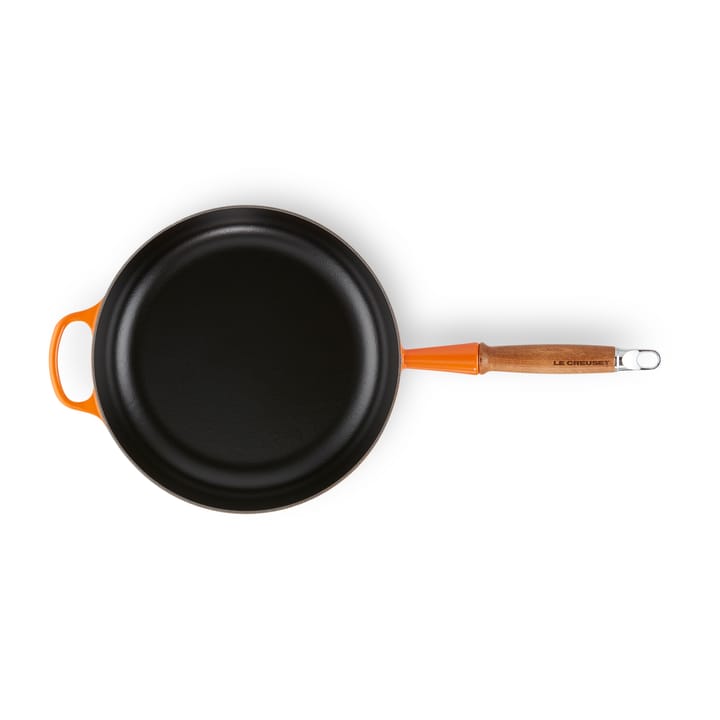 Le Creuset Signature traktörpanna trähandtag 28 cm, Flame Le Creuset