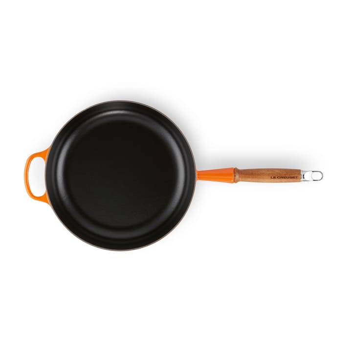 Le Creuset Signature traktörpanna trähandtag 28 cm - Flame - Le Creuset