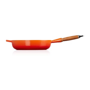 Le Creuset Signature traktörpanna trähandtag 28 cm - Flame - Le Creuset