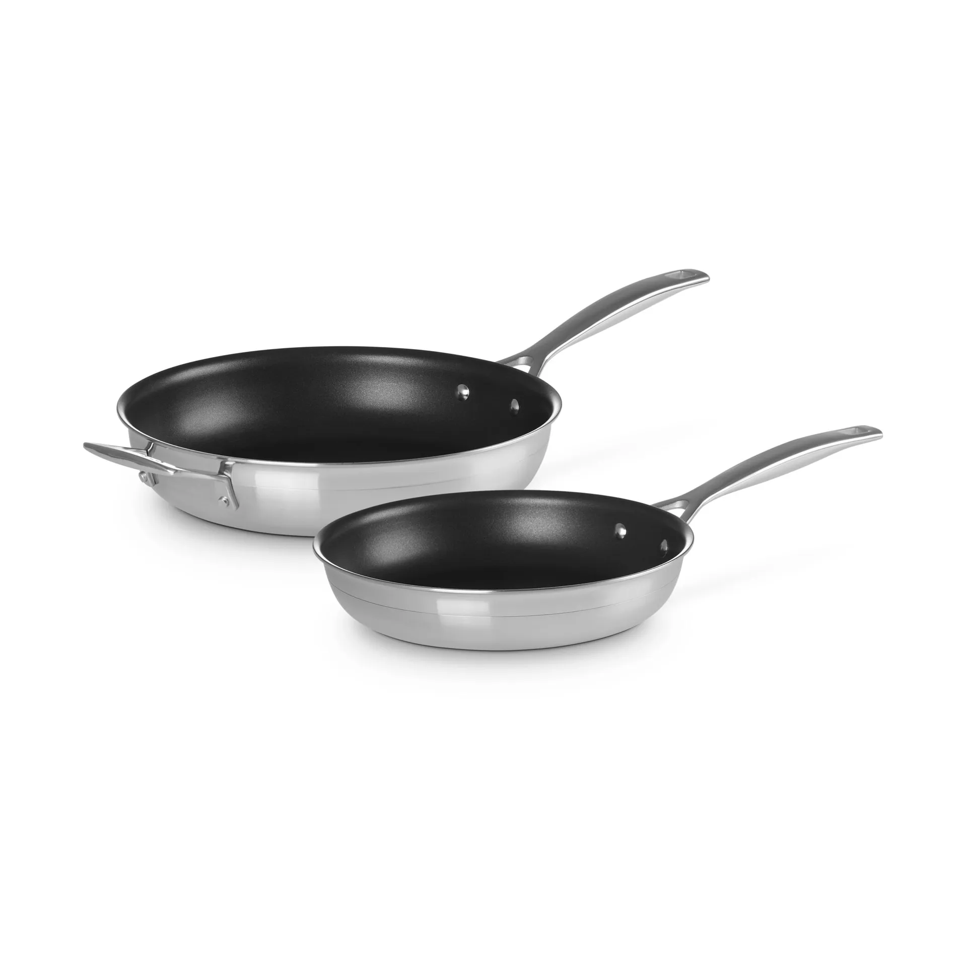 Le Creuset stekpanneset non stick, Rostfritt stål, 2 delar Le Creuset