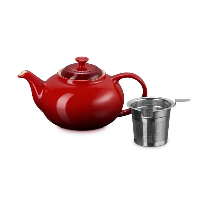 Le Creuset tekanna - Cerise, med sil, 1,3 L - Le Creuset