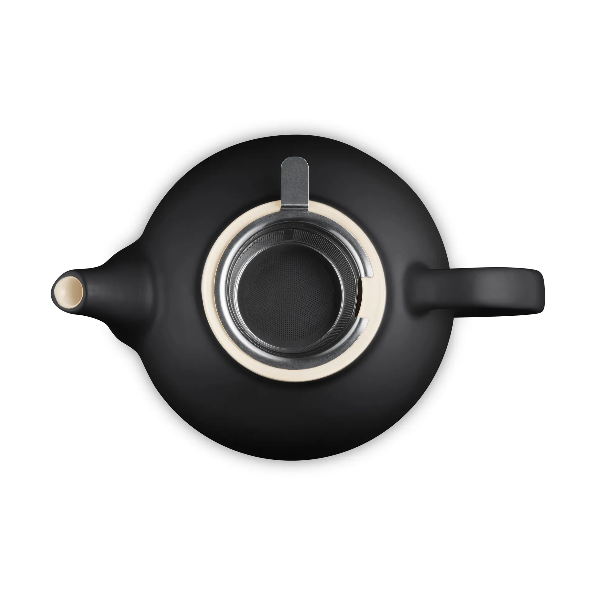 Le Creuset tekanna, Matte Black, med sil, 1,3 L Le Creuset