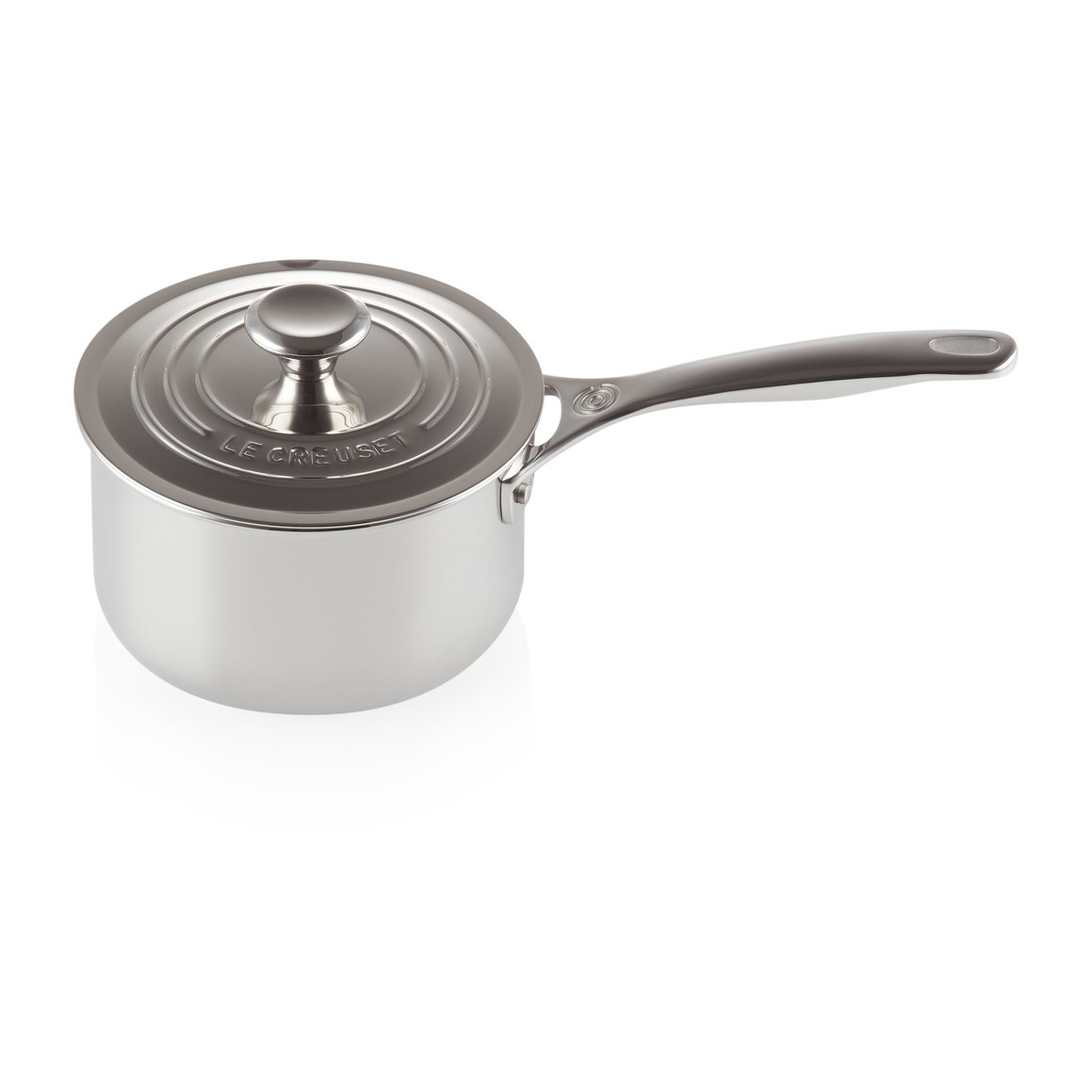 Le Creuset Signature 3-Ply kastrull med lock 1,9 l | Skandinavisk Design | Kastruller | Silverfärgad