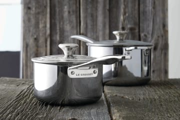 Signature 3-Ply kastrull med lock hjälphandtag - 3,8 l - Le Creuset